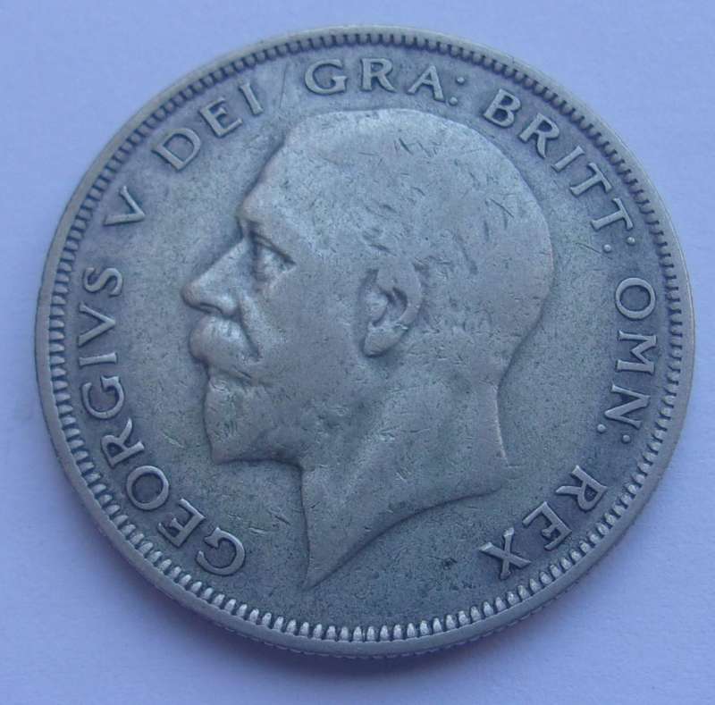 1935 silver British Half Crown coin