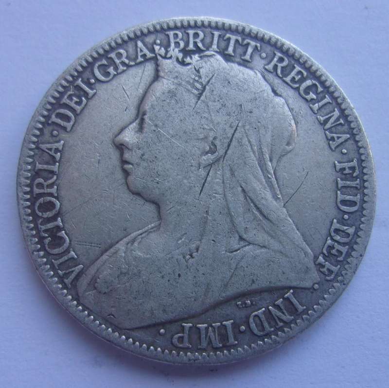 1894 silver British Florin coin