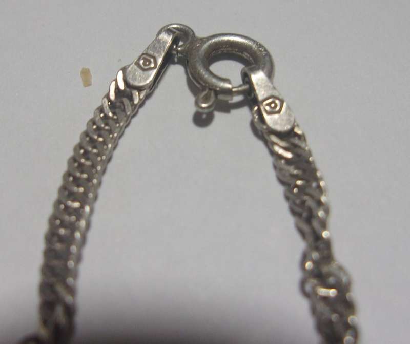 Vintage Italian Sterling silver neck chain