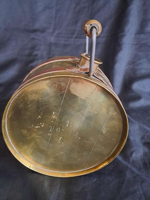 Small vintage brass & copper water container