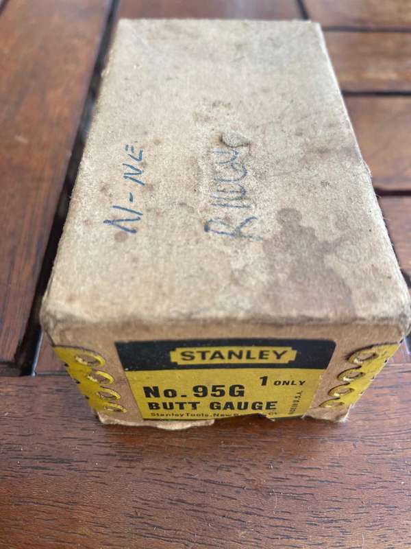 Stanley USA No. 95G Boxed Butt Gauge.