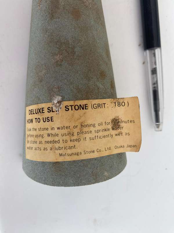 180 Grit Deluxe water Gauge Sharpening Stone. Concave and Convex.