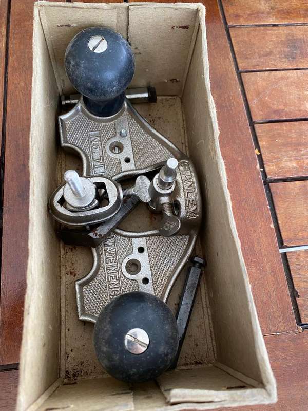 Boxed Stanley UK no 71 Toothing Plane. - Complete.