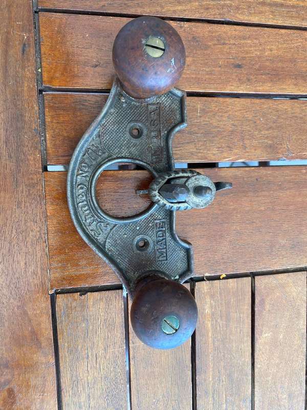 Different Closed Throat Vintage Stanley Tooth (Router) Plane made in USA.
