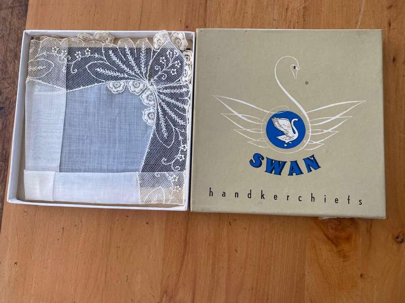 Swan Blauw Sakdoekie - Swan Blou sakdoekie  - Made in Holland
