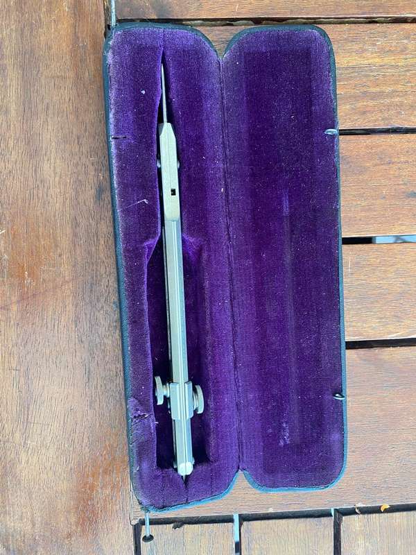 Draftex Nikcel Proportional Protractor.