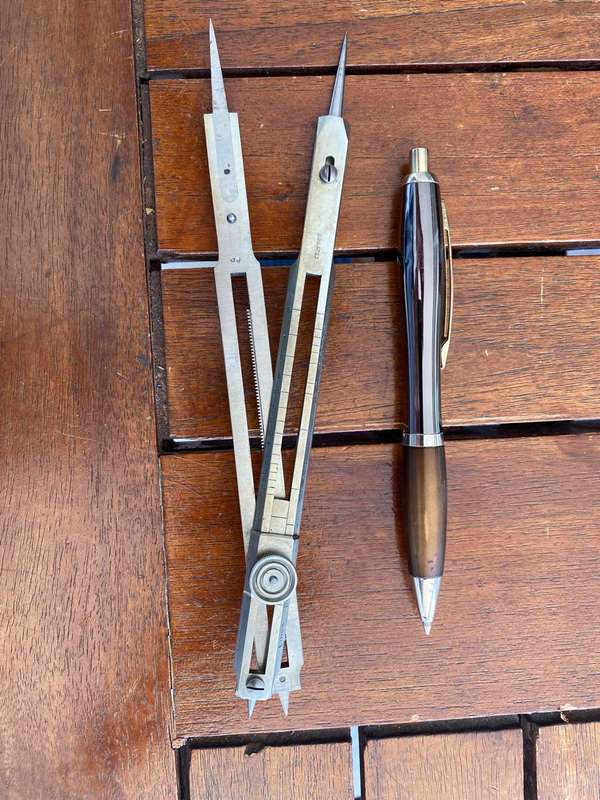 Draftex Nikcel Proportional Protractor.