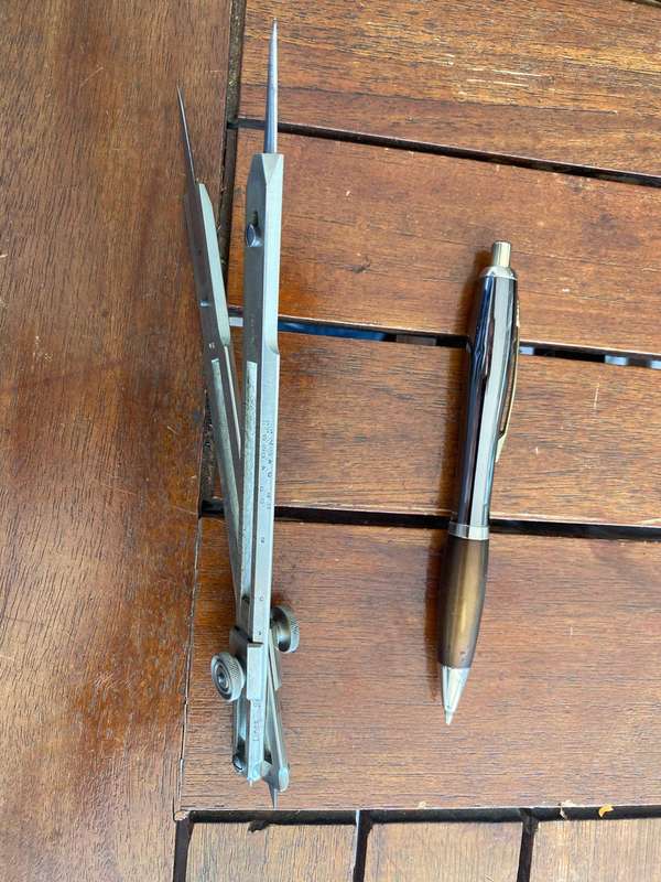 Draftex Nikcel Proportional Protractor.