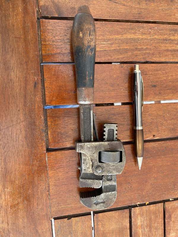 Vintage Monkey Wrench no 10. - Worworth Mnf Co Boston USA.