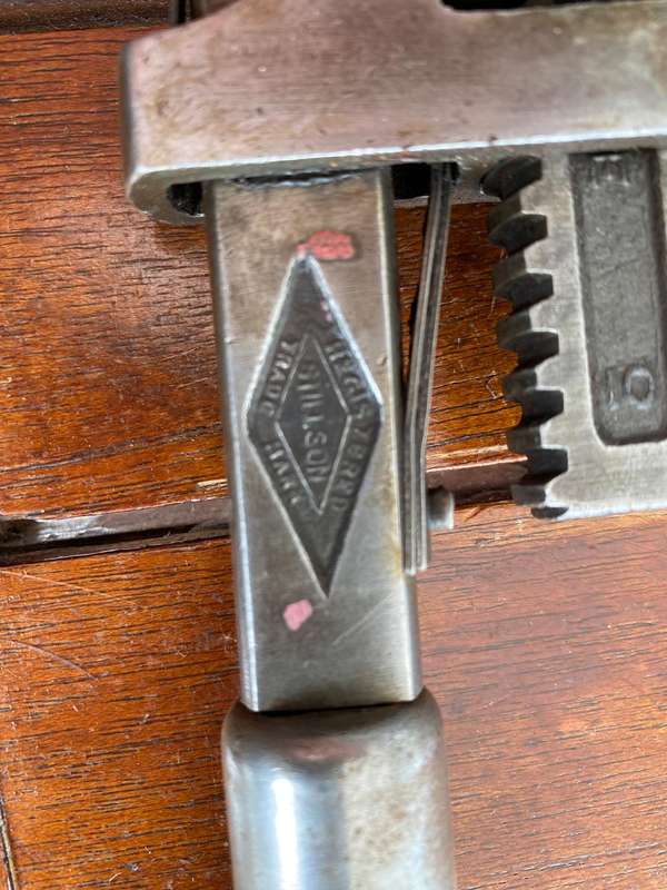Vintage Monkey Wrench no 10. - Worworth Mnf Co Boston USA.