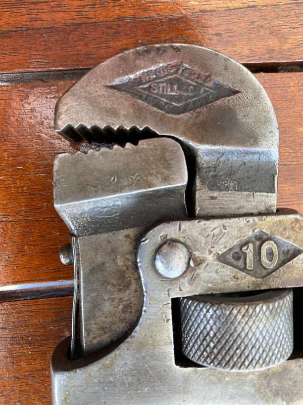 Vintage Monkey Wrench no 10. - Worworth Mnf Co Boston USA.