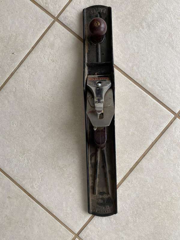 Boxed Stanley England no 7 Plane with Serial no 012-007.