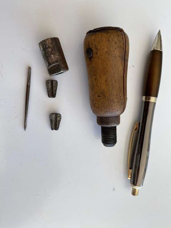 Vintage Awl. - Probably for Leather Work.  - On it is written  Baschest Heft  Perfekt Gestzlich Ofsc