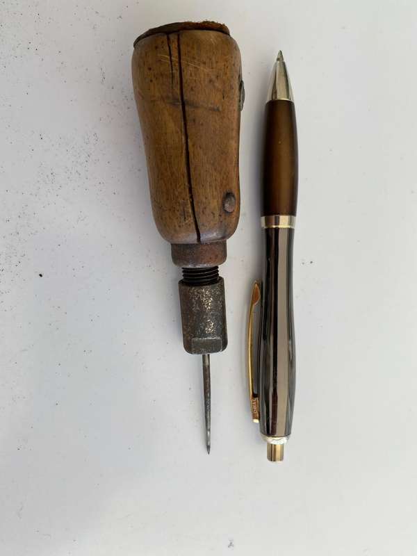 Vintage Awl. - Probably for Leather Work.  - On it is written  Baschest Heft  Perfekt Gestzlich Ofsc