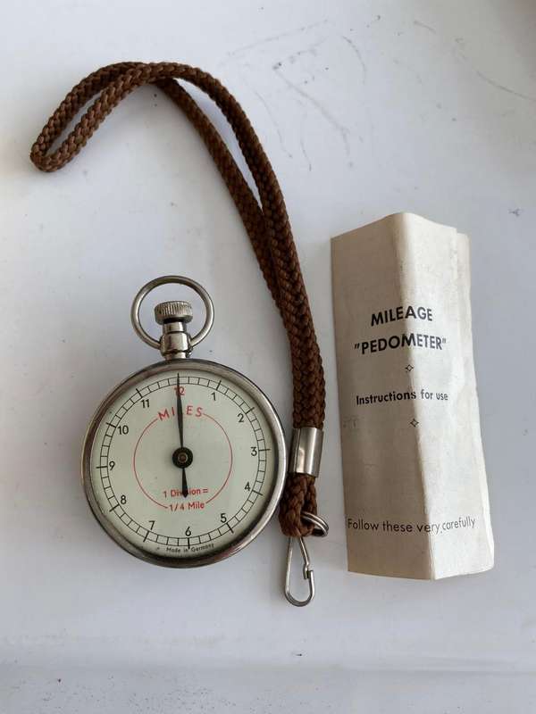 Analog Pedometer made in Germany with Instructions.