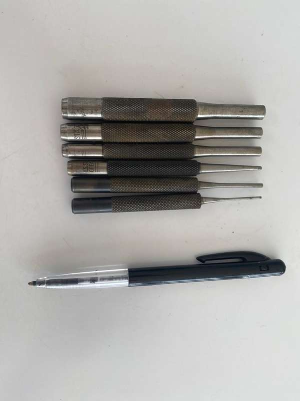 Starrett Punches of Different Sizes x 6.