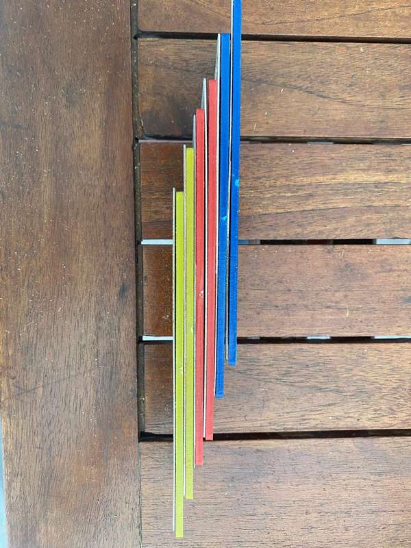 Six Diamond Sharpening Plates 150, 300, and 400 Grit.