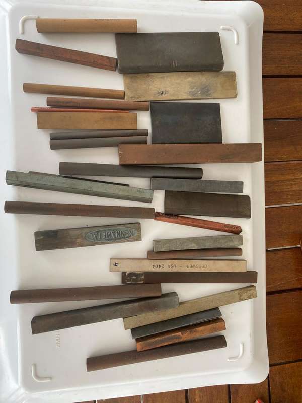 29 Oilstones. - Small Sharpening and Different Shapes and Size Slipstones.