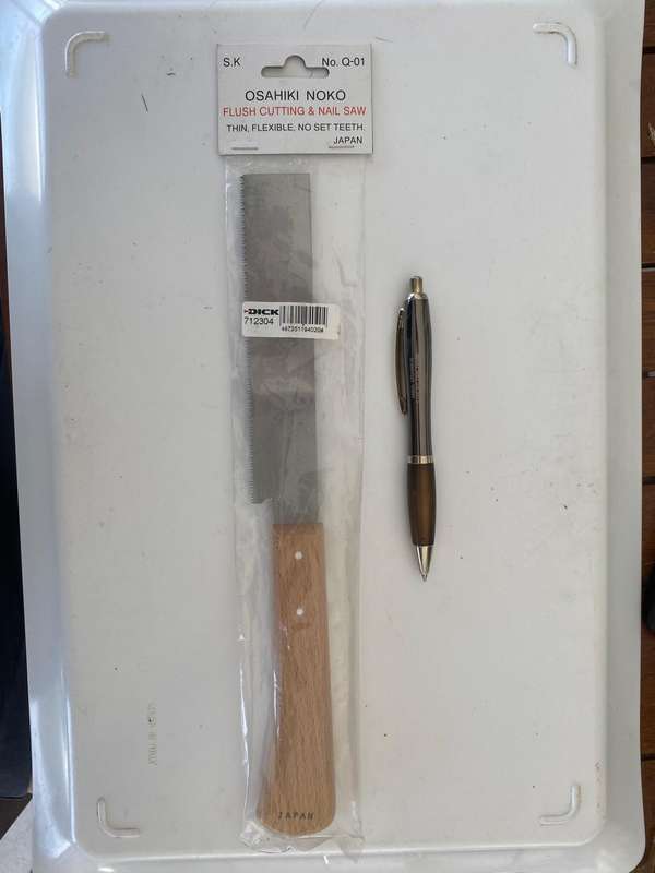 Fine Dicks Japanese Dowel Cutting Saw.