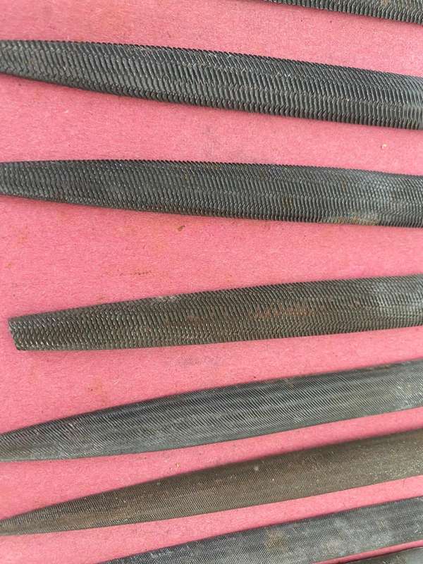 Set of 9 - Vintage Stubbs Eng. - Hand-cut Equine Teeth Files.