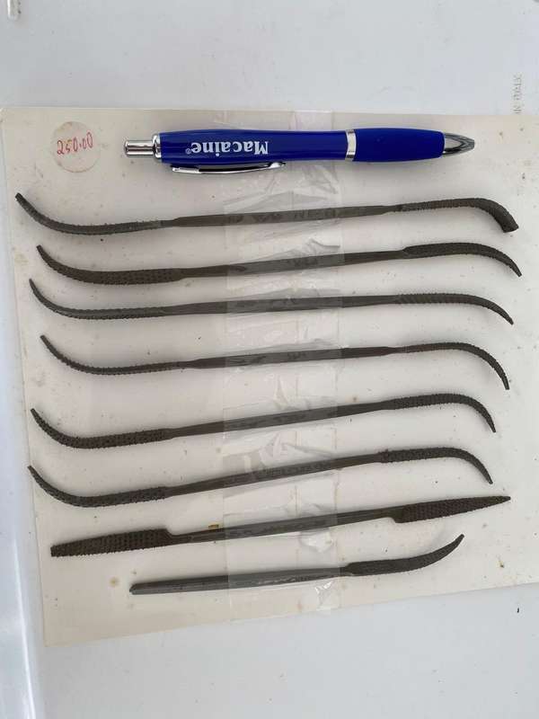 Set of 8 - Iridium (Italien) Rifflers.