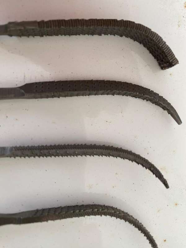 Set of 8 - Iridium (Italien) Rifflers.