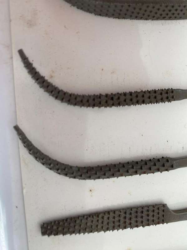 Set of 8 - Iridium (Italien) Rifflers.