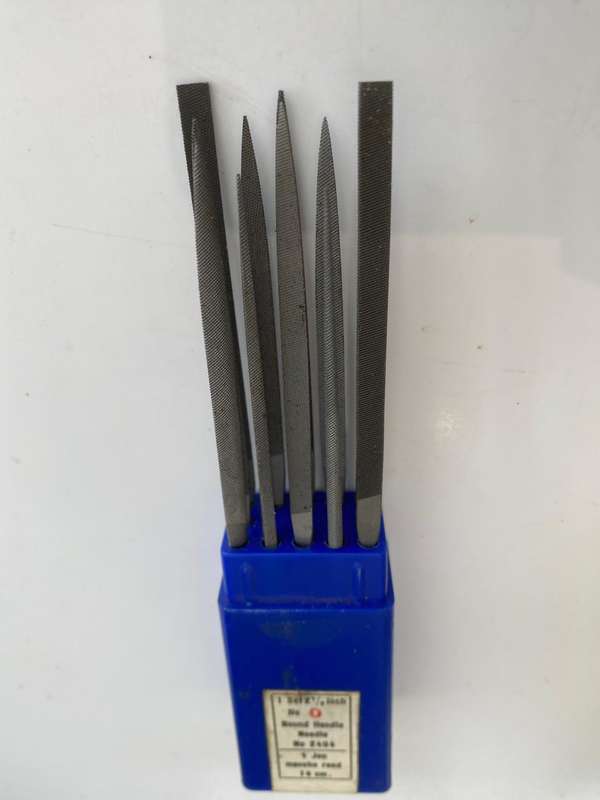 Set of 12 Jeweler's Precision Swiss-made Vallorbe 2 1/2-inch Files.