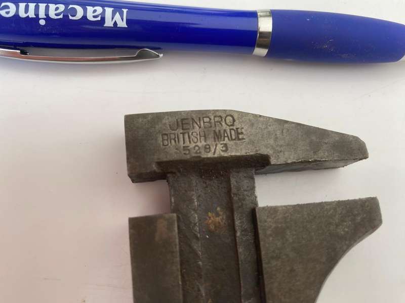 Jenbro No 528/3 Adjustable British-made 6-inch Wrench.
