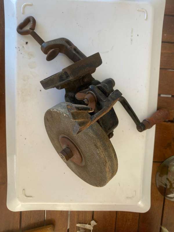 Solid and Heavy Metabo Hand Grinder. - Compleet and Perfectly working. - Just shop soiled. - R600.00