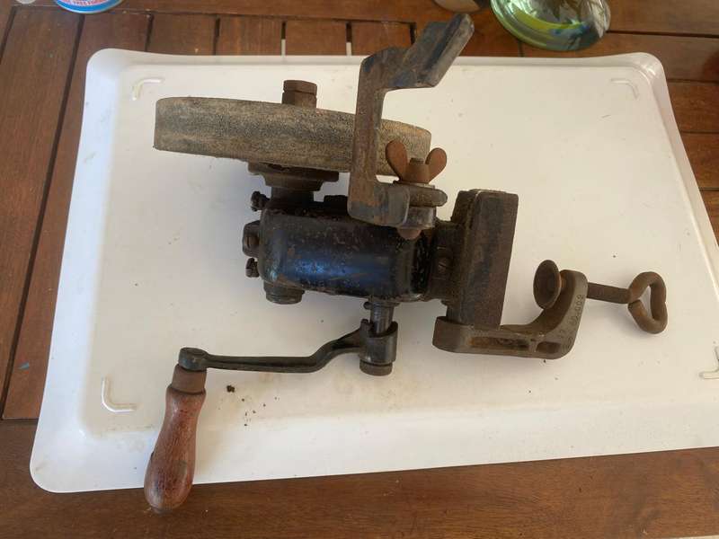 Solid and Heavy Metabo Hand Grinder. - Compleet and Perfectly working. - Just shop soiled. - R600.00