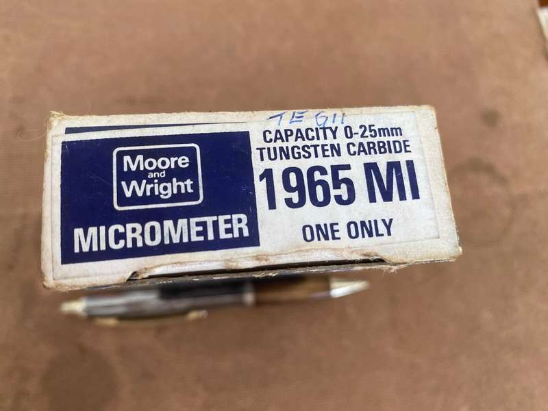 Moore and Wright Micrometer.