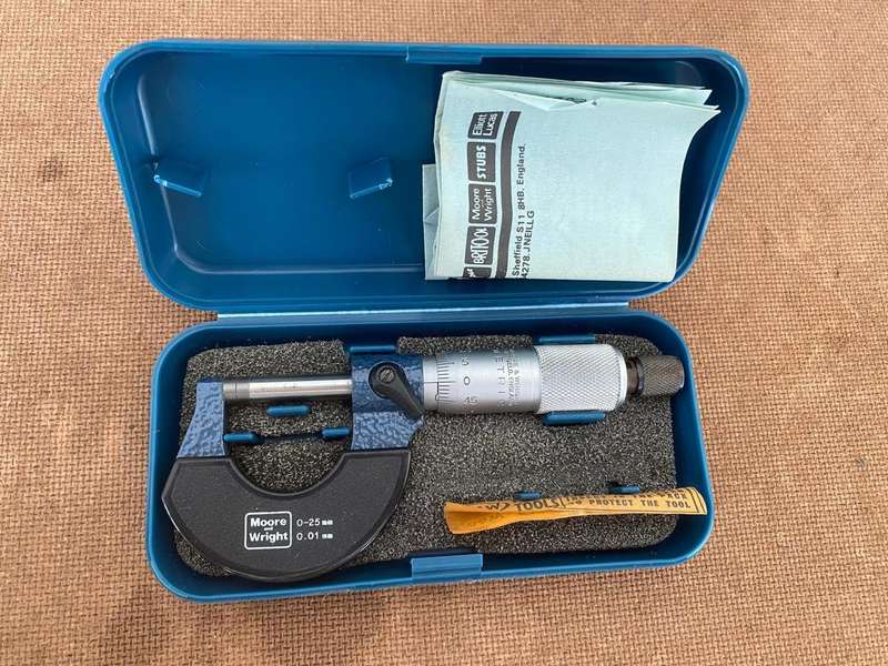 Moore and Wright Micrometer.