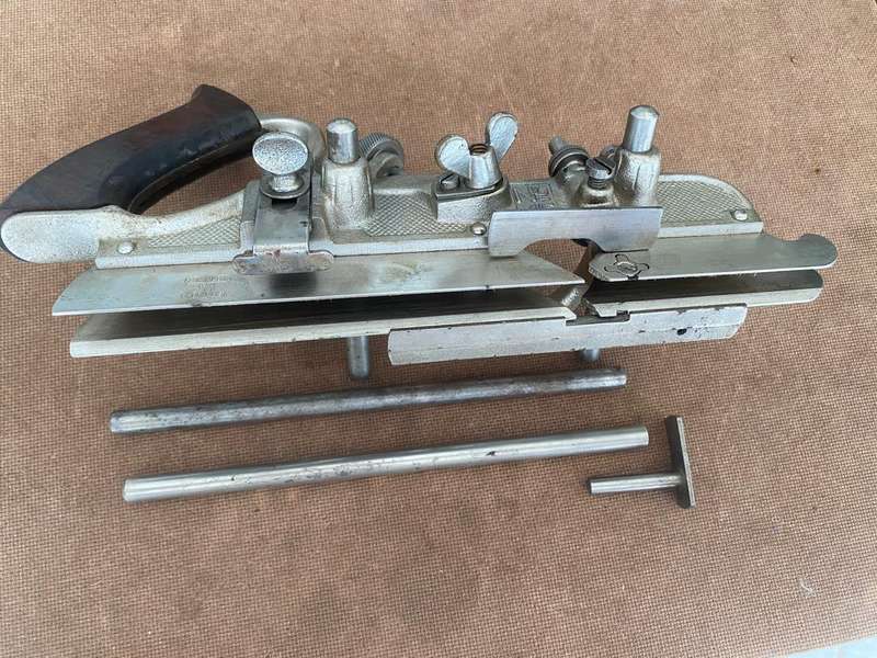 Stanley 45 USA-made Multi-Plane in Original Box with 18 Cutters.