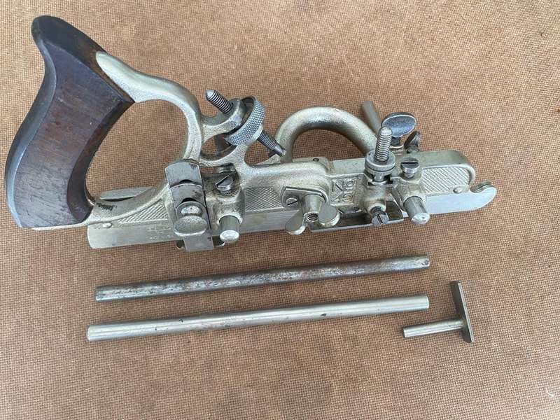 Stanley 45 USA-made Multi-Plane in Original Box with 18 Cutters.