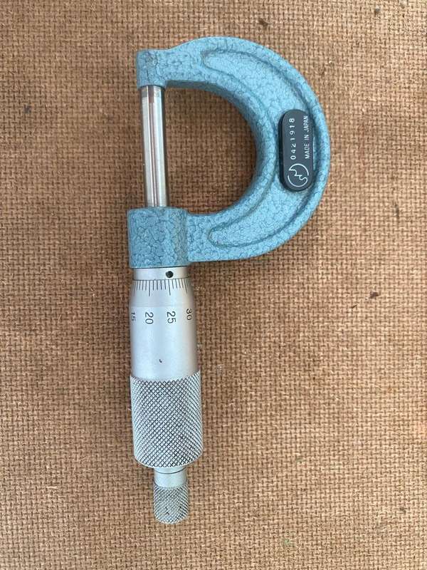 Mitutoyo Japanese Made Micrometer. - 0-25 mm.