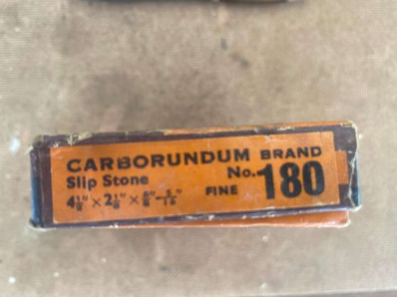 New British Made Carborundum Silicon Carbide Slipstone.  - 180 Fine.
