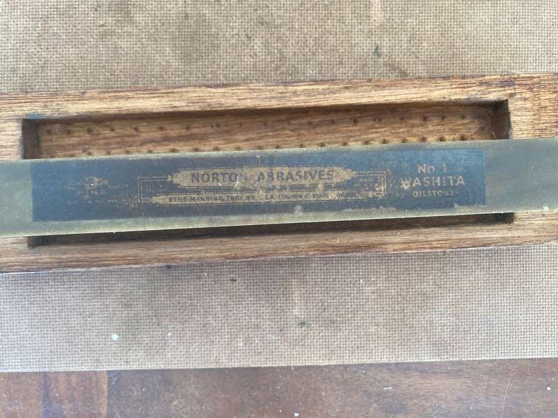 Norton No. 1 Washita Fine Oilstone.  - Made in USA.