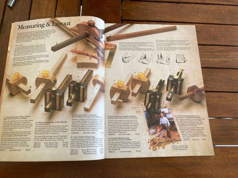 The 1995 Garrett Wade Tool Catalog.