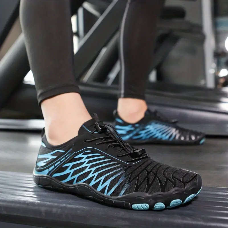 Size 7.5 Lightweight barefoot feel Aqua Shoes  Blue Wave Lace Up