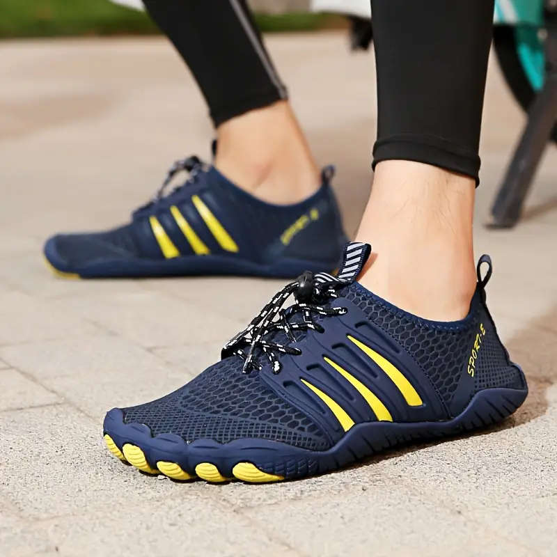 Lightweight barefoot feel Aqua Shoes  Navy Blue Lace Up Size 9.5