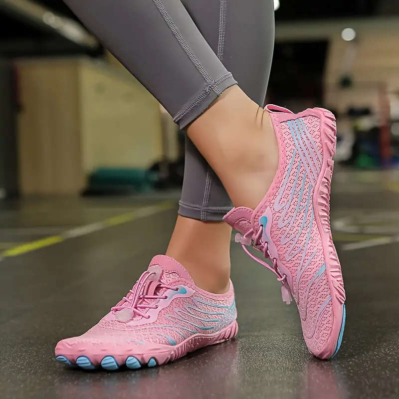 Pink  Lightweight barefoot feel Aqua Shoes Lace Up Size 5