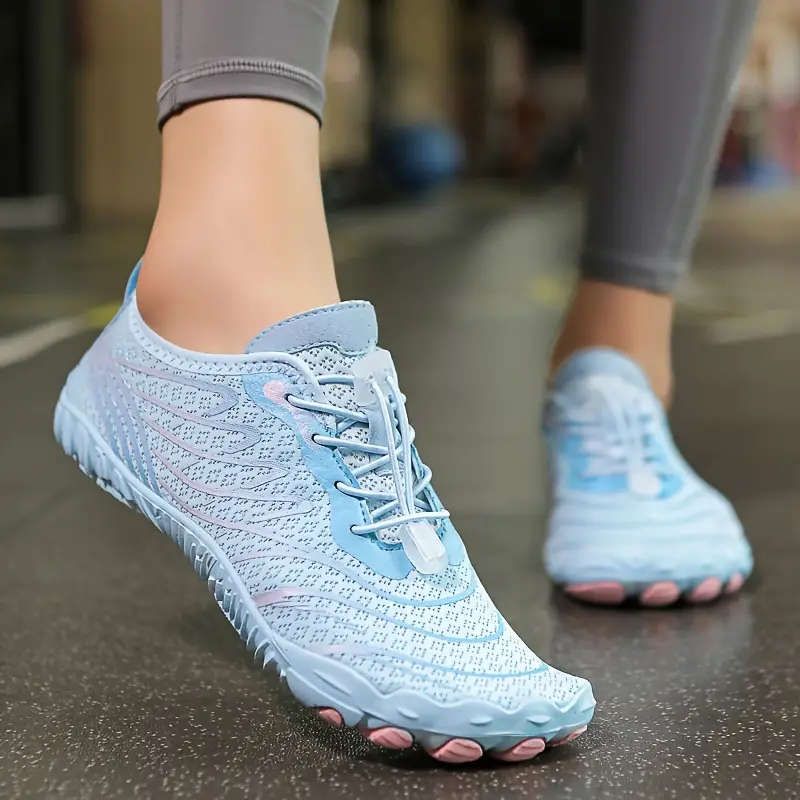 Size 7 Lightweight BabyBluePink  Aqua/ barefoot shoes
