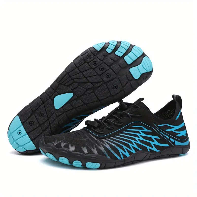 Size 7.5 Lightweight barefoot feel Aqua Shoes  Blue Wave Lace Up