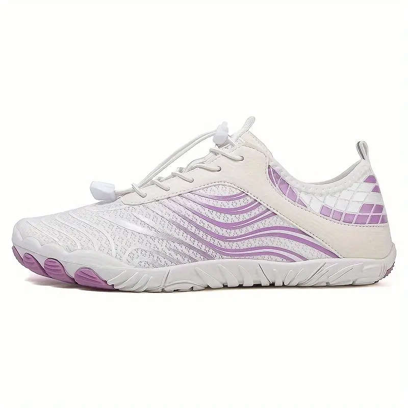 Purple Wave  Lightweight barefoot feel Aqua Shoes Lace Up Size 6
