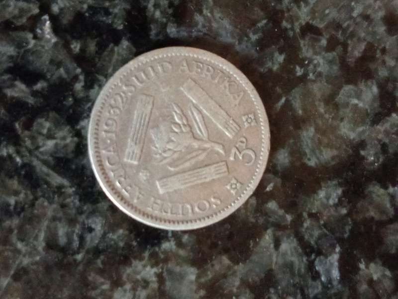 SOUTH AFRICA 1932 3 DOLLAR COIN