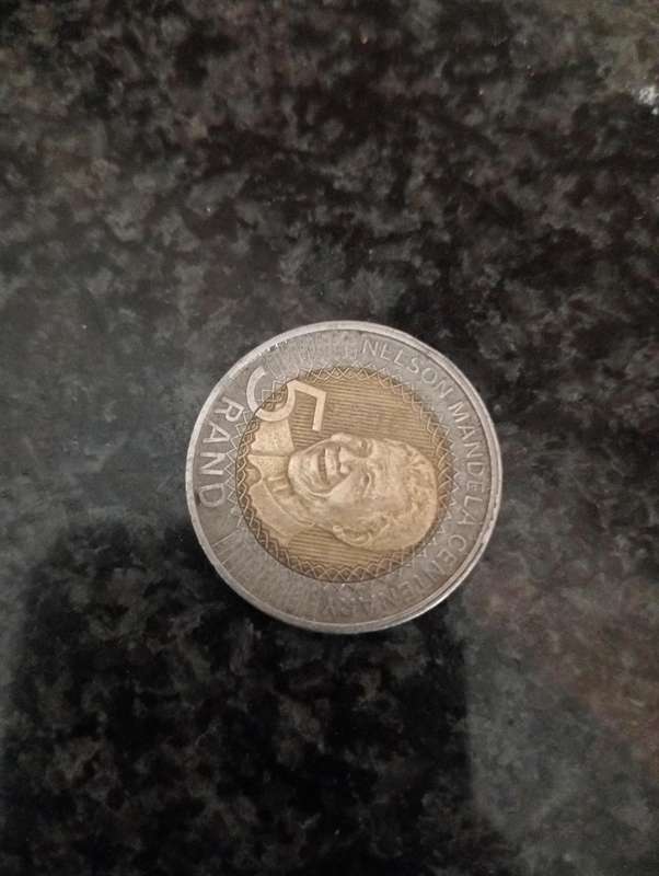 2018 R5 MANDELA COMMEMORATIVE  100 YEAR  COMMEMORATIVE ANIVERSARY  COIN