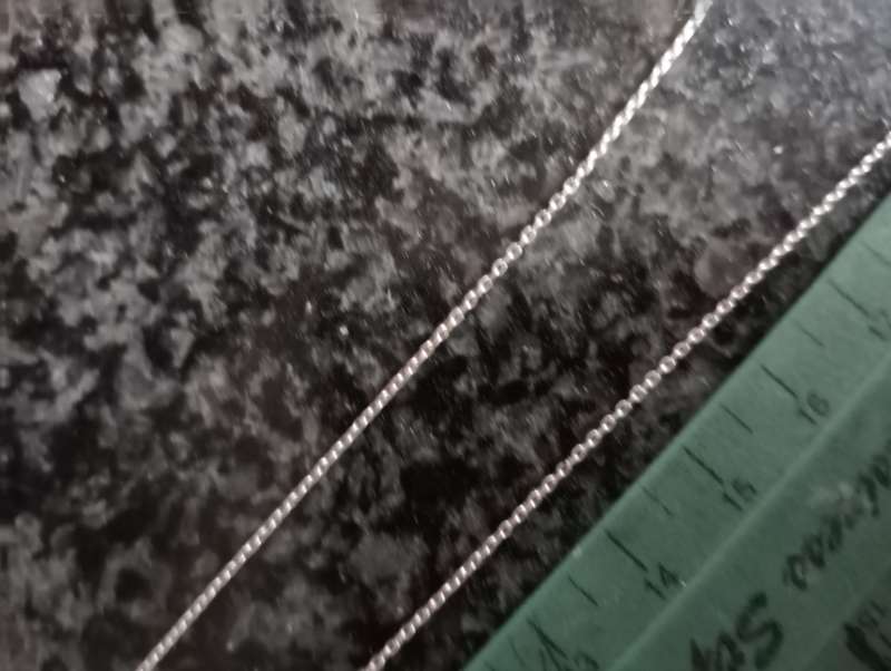 VINTAGE 44CM STERLING SILVER CHAIN NEEDS CLIP