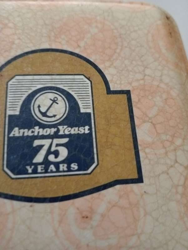 2 VINTAGE ANCHOR YEAST  TINS 75 YEARS EDITION
