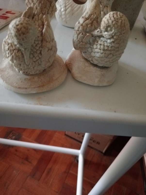 2 VINTAGE BIRD ORNAMENTS